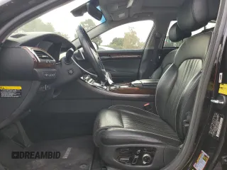 2018 Genesis G90 5.0L Ultimate with VIN KMHG54JH4JU038851, listed as a Copart auction lot 84758274 with 16,528 mi miles and Salvage Title. Bid and sale history available at carsss.com. Image 7.