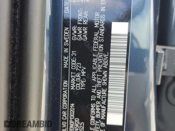 2023 Volvo XC60 Plus Bright Theme с VIN YV4L12DN0P1302014, выставлен на аукционе Copart как лот 77476774 с пробегом 17 183 миль миль и Списание • Salvage title. История ставок и продаж доступна на DreamBid. Изображение 14.