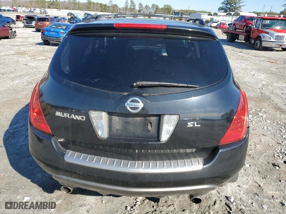 2006 Nissan Murano SL with VIN JN8AZ08T76W409051, listed as a Copart auction lot 42690175 with 182,572 mi miles and Salvage Title. Bid and sale history available at carsss.com. Image 6.
