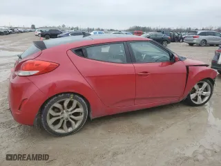 2013 Hyundai Veloster w/Gray Int with VIN KMHTC6AD6DU137589, listed as a Copart auction lot 42209225 with 0 mi miles and Salvage Title. Bid and sale history available at carsss.com. Image 3.