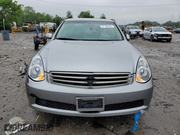 2005 Infiniti G35 with VIN JNKCV51F85M310877, listed as a Copart auction lot 57186435 with 143,945 mi miles and Clean Title. Bid and sale history available at DreamBid. Image 5.