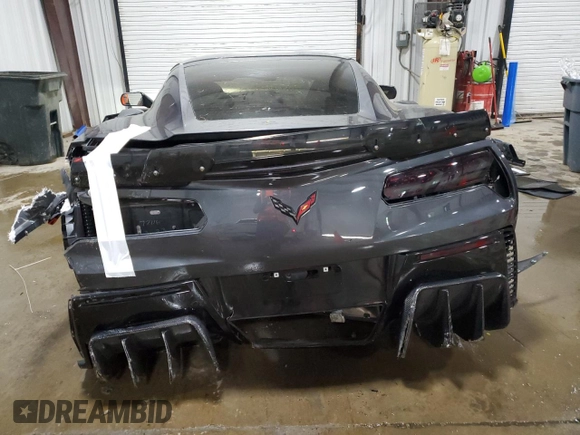 2017 Chevrolet Corvette Grand Sport 2LT with VIN 1G1YY2D72H5118623, listed as a Copart auction lot 57045665 with 23,711 mi miles and Salvage title. Bid and sale history available at DreamBid. Image 6.