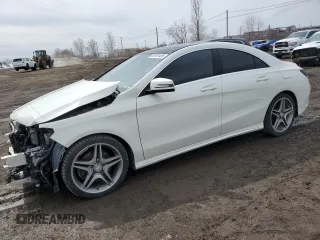 2015 Mercedes-Benz CLA 250 with VIN WDDSJ4GB0FN216033, listed as a Copart auction lot 50761455 with 124,815 mi miles and Salvage Title. Bid and sale history available at DreamBid. Image 1.