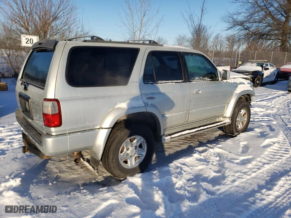 1999 Toyota 4Runner Limited with VIN JT3HN87R2X0258297, listed as a Copart auction lot 87733815 with 119,312 mi miles and Salvage Title. Bid and sale history available at carsss.com. Image 3.