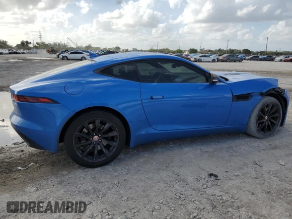2018 Jaguar F-Type with VIN SAJDD1EV1JCK49554, listed as a Copart auction lot 78908314 with 77,069 mi miles and Salvage Title. Bid and sale history available at DreamBid. Image 3.