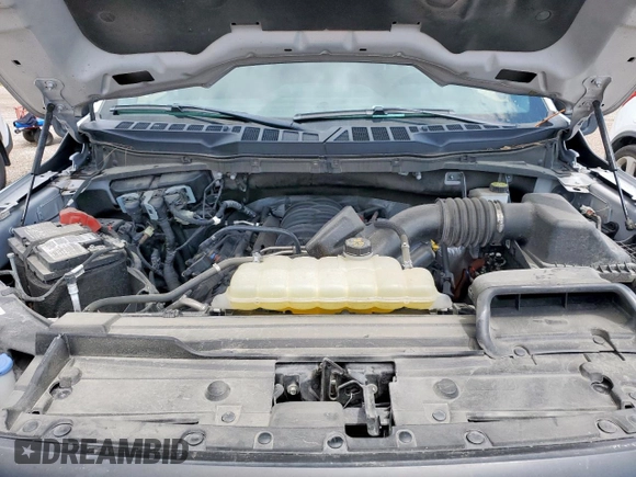 2023 Ford F-150 XL with VIN 1FTEW1C57PFC27842, listed as a Copart auction lot 59906015 with 43,495 mi miles and Salvage title. Bid and sale history available at DreamBid. Image 11.