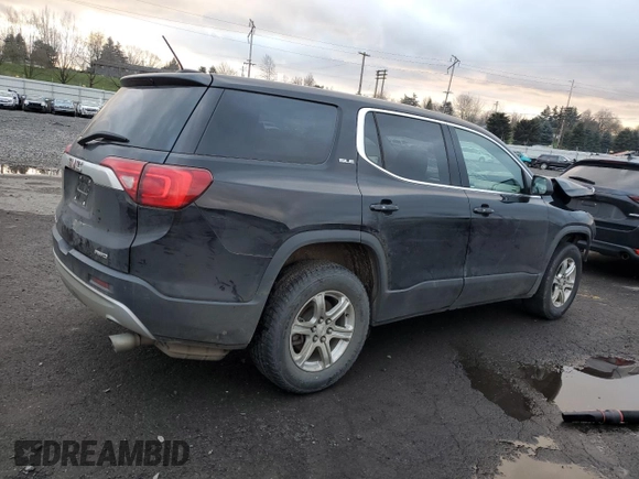 2018 GMC Acadia SLE with VIN 1GKKNRLS1JZ132729, listed as a Copart auction lot 41535565 with Not provided miles and Salvage title. Bid and sale history available at DreamBid. Image 3.
