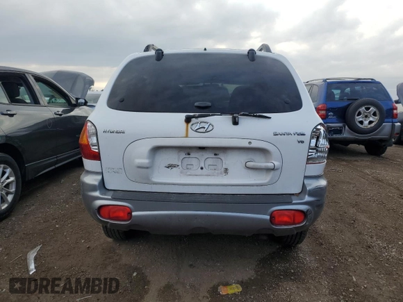 2004 Hyundai Santa Fe GLS with VIN KM8SC13D04U682926, listed as a Copart auction lot 53651575 with 182,317 mi miles and Salvage Title. Bid and sale history available at DreamBid. Image 6.