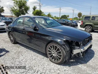 2019 Mercedes-Benz C 300 with VIN 55SWF8DB9KU297937, listed as a Copart auction lot 64764675 with 73,831 mi miles and Salvage title. Bid and sale history available at DreamBid. Image 4.