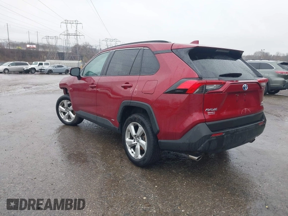 2021 Toyota RAV4 Hybrid LE with VIN 4T3B6RFV6MU043418, listed as a IAAI auction lot 41864627 with 60,340 mi miles. Bid and sale history available at carsss.com. Image 3.