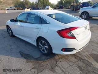 2019 Honda Civic Sedan LX with VIN 2HGFC2F67KH506515, listed as a IAAI auction lot 41755585 with 87,528 mi miles. Bid and sale history available at carsss.com. Image 3.