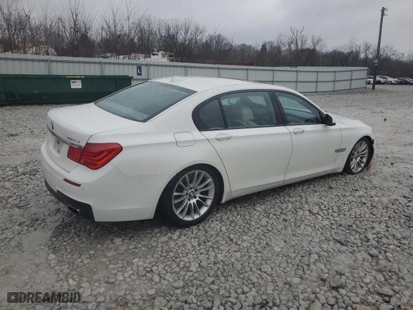2011 BMW 7 Series 750Li with VIN WBAKB8C57BC851641, listed as a Copart auction lot 44380995 with 184,602 mi miles and Salvage Title. Bid and sale history available at carsss.com. Image 3.