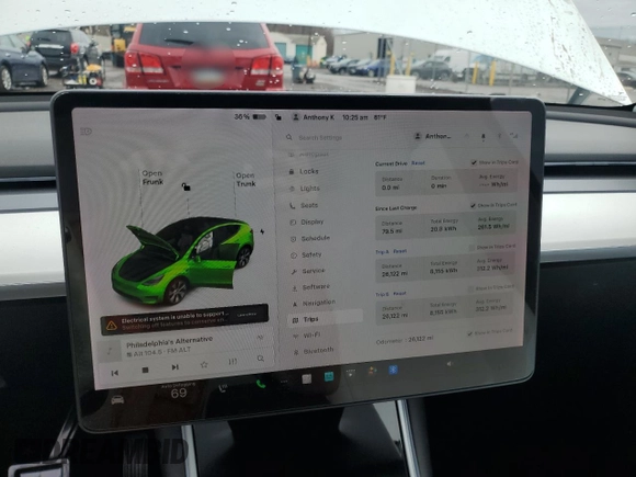 2020 Tesla Model Y Long Range with VIN 5YJYGDEE2LF019133, listed as a Copart auction lot 51773455 with 26,122 mi miles and Salvage Title. Bid and sale history available at DreamBid. Image 9.
