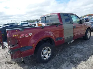 2005 Ford F-150 XLT with VIN 1FTPX02575KD61062, listed as a IAAI auction lot 41652446 with 1 mi miles. Bid and sale history available at carsss.com. Image 4.