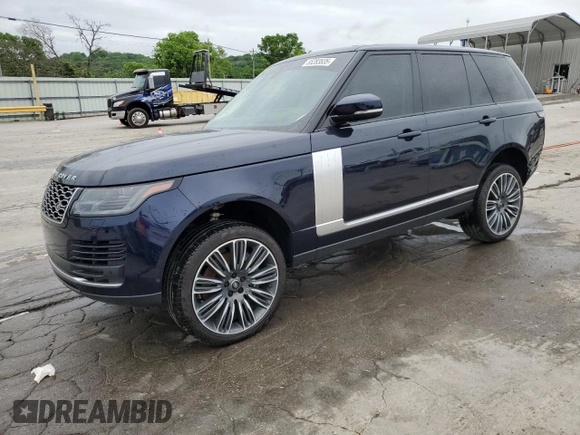 2020 Land Rover Range Rover P525 HSE with VIN SALGS2SE6LA584151, listed as a Copart auction lot 55283835 with 53,622 mi miles and Salvage title. Bid and sale history available at DreamBid. Image 1.