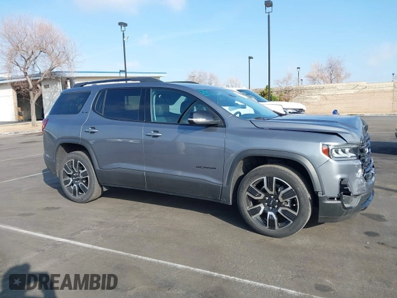 2021 GMC Acadia SLE with VIN 1GKKNKLA4MZ168921, listed as a IAAI auction lot 41562602 with 26,370 mi miles and . Bid and sale history available at DreamBid. Image 13.