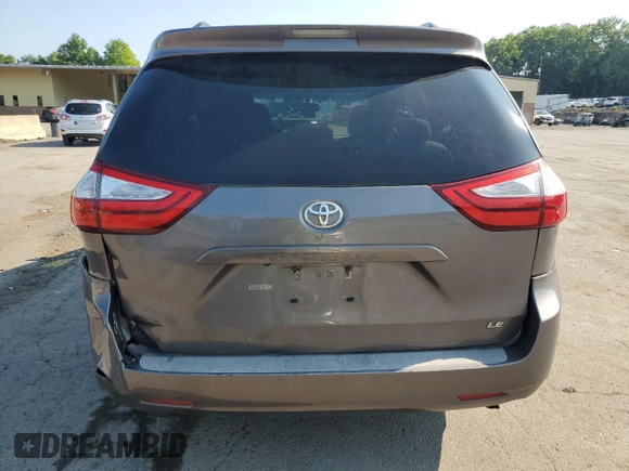 2015 Toyota Sienna LE AAS with VIN 5TDKK3DCXFS651621, listed as a Copart auction lot 66263885 with 150,578 mi miles and Salvage title. Bid and sale history available at DreamBid. Image 6.