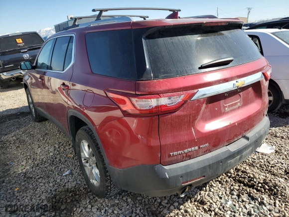 2018 Chevrolet Traverse LT Cloth with VIN 1GNEVGKW5JJ129825, listed as a Copart auction lot 47247705 with 89,580 mi miles and Salvage Title. Bid and sale history available at carsss.com. Image 2.
