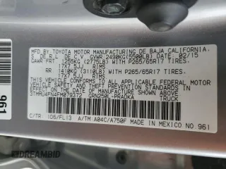 2015 Toyota Tacoma with VIN 3TMMU4FN4FM079372, listed as a Copart auction lot 55069965 with 188,147 mi miles and Clean title. Bid and sale history available at DreamBid. Image 12.