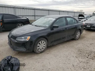 2014 Volkswagen Jetta Sedan S with VIN 3VW1K7AJ0EM333492, listed as a Copart auction lot 50310045 with 175,697 mi miles and Salvage Title. Bid and sale history available at carsss.com. Image 1.