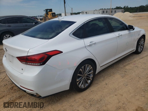 2015 Hyundai Genesis 3.8L with VIN KMHGN4JE4FU074665, listed as a Copart auction lot 57383014 with 120,469 mi miles and Salvage Title. Bid and sale history available at carsss.com. Image 3.