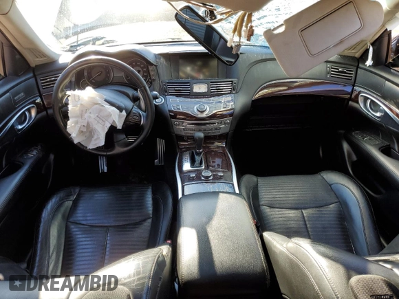 2012 Infiniti M37 with VIN JN1BY1AP2CM330080, listed as a Copart auction lot 82846994 with 0 mi miles and Salvage Title. Bid and sale history available at carsss.com. Image 8.