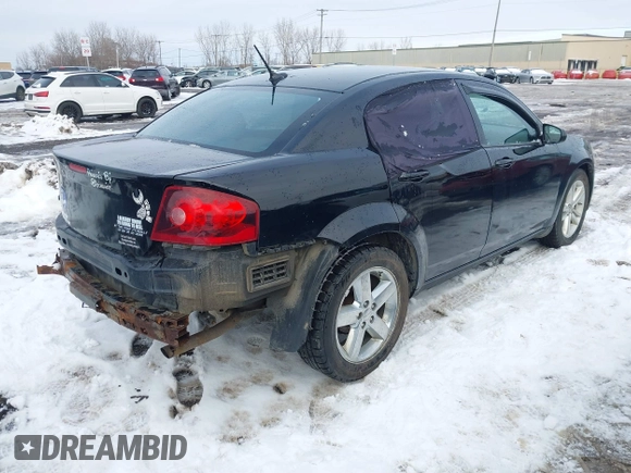 2013 Dodge Avenger SE with VIN 1C3CDZAB3DN564342, listed as a IAAI auction lot 41192817 with 159,216 mi miles and . Bid and sale history available at DreamBid. Image 4.
