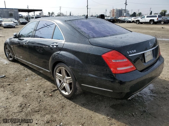 2012 Mercedes-Benz S-Class S 550 with VIN WDDNG7DB2CA430977, listed as a Copart auction lot 43639955 with 185,586 mi miles and Clean Title. Bid and sale history available at carsss.com. Image 2.