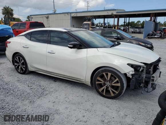 2017 Nissan Maxima SV with VIN 1N4AA6AP2HC443623, listed as a Copart auction lot 59746335 with 168,214 mi miles and Salvage title. Bid and sale history available at DreamBid. Image 4.