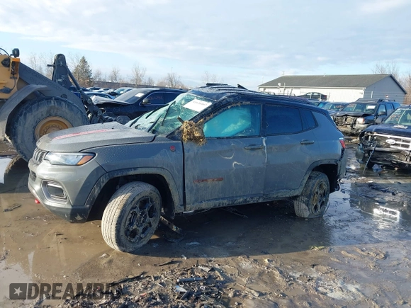 2023 Jeep Compass Trailhawk with VIN 3C4NJDDN9PT559799, listed as a IAAI auction lot 41636007 with 11,445 mi miles and . Bid and sale history available at DreamBid. Image 13.