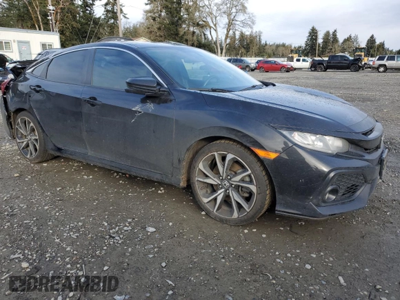 2017 Honda Civic Sedan Si with VIN 2HGFC1E58HH702409, listed as a Copart auction lot 46078665 with 139,226 mi miles and Salvage Title. Bid and sale history available at carsss.com. Image 4.