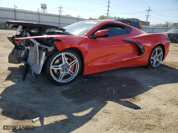 2023 Chevrolet Corvette 2LT with VIN 1G1YB2D44P5116636, listed as a Copart auction lot 74525944 with NaN miles and Salvage Title. Bid and sale history available at carsss.com. Image 1.
