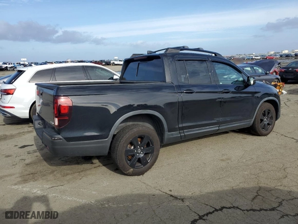 2018 Honda Ridgeline Black Edition with VIN 5FPYK3F83JB011693, listed as a Copart auction lot 86871494 with 59,047 mi miles and Salvage Title. Bid and sale history available at carsss.com. Image 3.