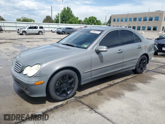 2007 Mercedes-Benz C 280 Luxury with VIN WDBRF92HX7F837258, listed as a Copart auction lot 58594675 with 158,544 mi miles and Salvage title. Bid and sale history available at DreamBid. Image 1.