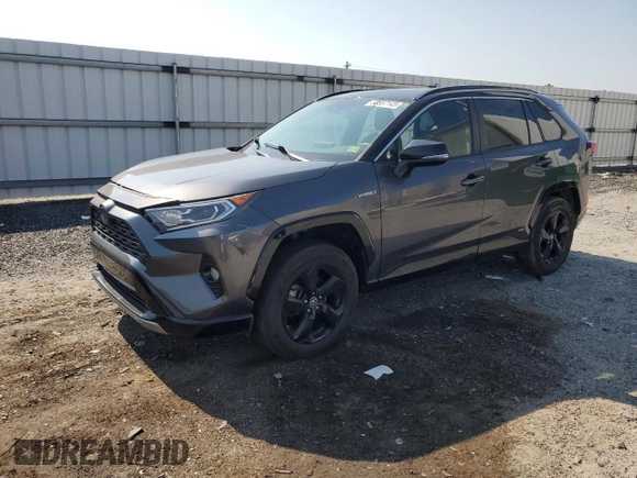 2019 Toyota RAV4 Hybrid XSE z VIN JTMEWRFV7KJ018715, wystawiony jako Copart lot #63557145 z przebiegiem 86 519 mil mil oraz Szkoda całkowita • Salvage title. Historia ofert i sprzedaży dostępna na DreamBid. Obrazek 1.