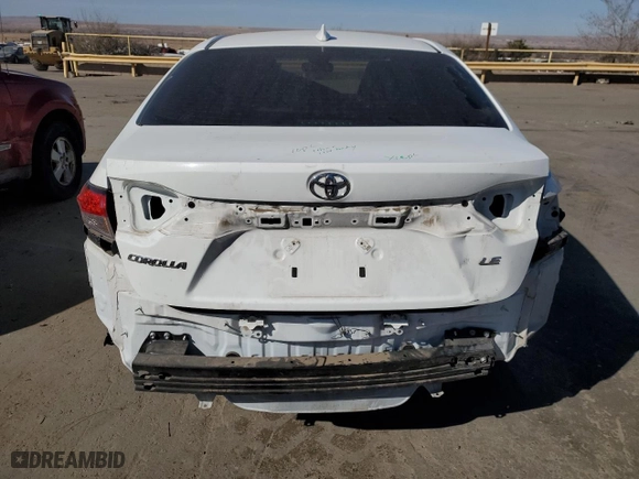 2022 Toyota Corolla LE with VIN JTDEPMAE5N3008443, listed as a Copart auction lot 45112515 with 54,688 mi miles and Salvage Title. Bid and sale history available at carsss.com. Image 6.