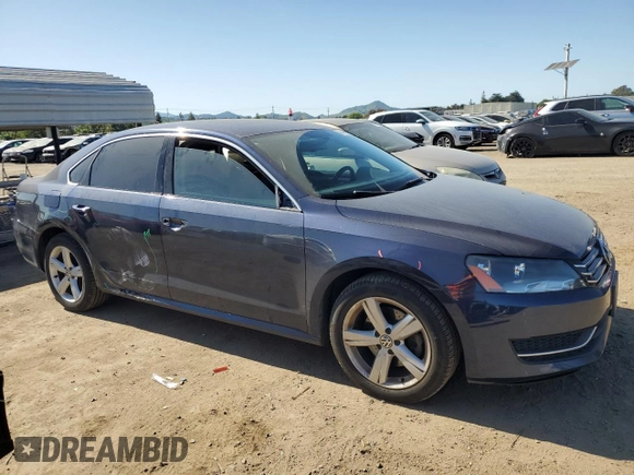 2013 Volkswagen Passat SE w/Sunroof with VIN 1VWBP7A39DC020674, listed as a Copart auction lot 52454205 with 121,897 mi miles and Salvage Title. Bid and sale history available at carsss.com. Image 4.