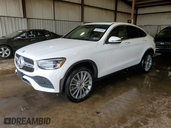 2021 Mercedes-Benz GLC 300 z VIN W1N0J8EB7MF919673, wystawiony jako Copart lot #54131345 z przebiegiem 47 628 mil mil oraz Szkoda całkowita • Salvage title. Historia ofert i sprzedaży dostępna na DreamBid. Obrazek 1.
