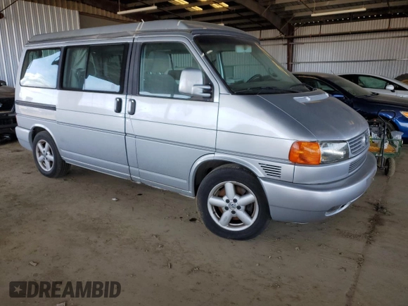 2002 Volkswagen EuroVan MV with VIN WV2NB47082H069960, listed as a Copart auction lot 45790435 with 203,008 mi miles and Salvage Title. Bid and sale history available at DreamBid. Image 4.