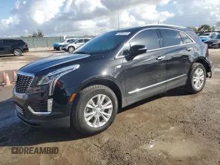 2024 Cadillac XT5 FWD Luxury with VIN 1GYKNAR41RZ758051, listed as a Copart auction lot 45544165 with 6,045 mi miles and Salvage title. Bid and sale history available at DreamBid. Image 1.
