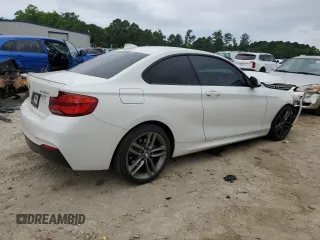 2018 BMW 2 Series 230i xDrive with VIN WBA2J3C54JVA49821, listed as a Copart auction lot 61046555 with 51,167 mi miles and Salvage title. Bid and sale history available at DreamBid. Image 3.