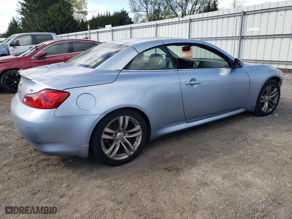 2010 Infiniti G37 Convertible with VIN JN1CV6FE3AM350529, listed as a Copart auction lot 53440465 with 146,852 mi miles and Salvage Title. Bid and sale history available at carsss.com. Image 3.