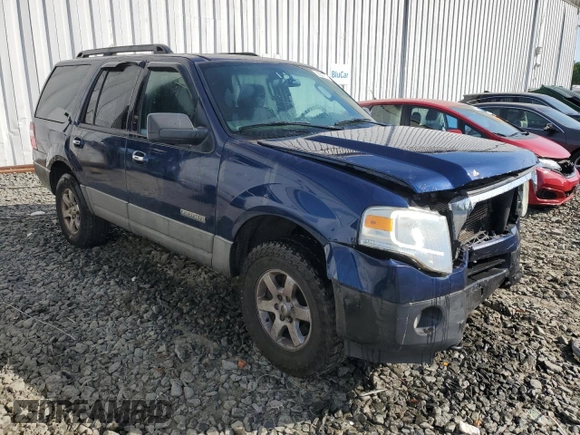 2007 Ford Expedition XLT with VIN 1FMFU16517LA34427, listed as a Copart auction lot 56547695 with 131,048 mi miles and Salvage title. Bid and sale history available at DreamBid. Image 4.