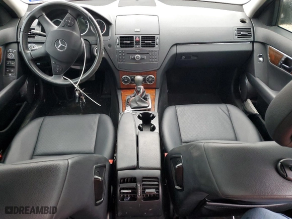 2008 Mercedes-Benz C-Class 3.0L Sport with VIN WDDGF54X48R013736, listed as a Copart auction lot 44159825 with 0 mi miles and Salvage Title. Bid and sale history available at carsss.com. Image 8.