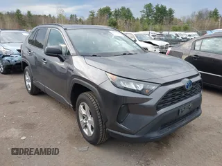 2021 Toyota RAV4 Hybrid LE with VIN 4T3LWRFV3MU041338, listed as a IAAI auction lot 42106979 with 48,765 mi miles. Bid and sale history available at carsss.com. Image 13.