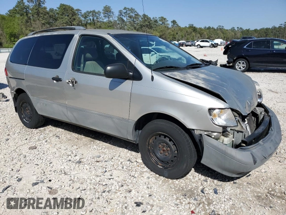 2001 Toyota Sienna CE with VIN 4T3ZF19C91U335151, listed as a Copart auction lot 50095275 with 194,095 mi miles and Salvage Title. Bid and sale history available at carsss.com. Image 4.