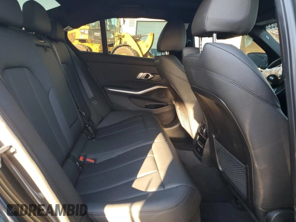 2021 BMW 3 Series 330i with VIN 3MW5R1J04M8B79460, listed as a Copart auction lot 43858055 with 0 mi miles and Salvage Title. Bid and sale history available at carsss.com. Image 10.