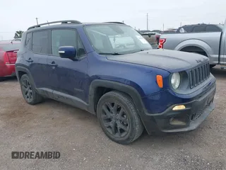 2017 Jeep Renegade Latitude with VIN ZACCJABB9HPG54080, listed as a IAAI auction lot 41611622 with 118,364 mi miles. Bid and sale history available at carsss.com. Image 1.