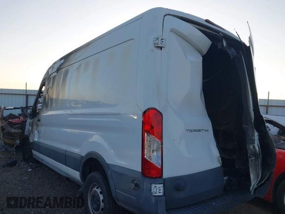 2015 Ford Transit Cargo with VIN 1FTNR2CMXFKB08404, listed as a IAAI auction lot 41752771 with Not Provided miles. Bid and sale history available at carsss.com. Image 3.
