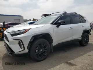 2024 Toyota RAV4 Hybrid XSE with VIN 4T3E6RFV0RU141591, listed as a Copart auction lot 59623085 with 27,682 mi miles and Salvage title. Bid and sale history available at DreamBid. Image 1.